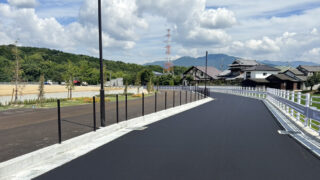 令和7年 福岡センターⅧ新築工事（歩道切下げ・緑地舗装・付替道路）